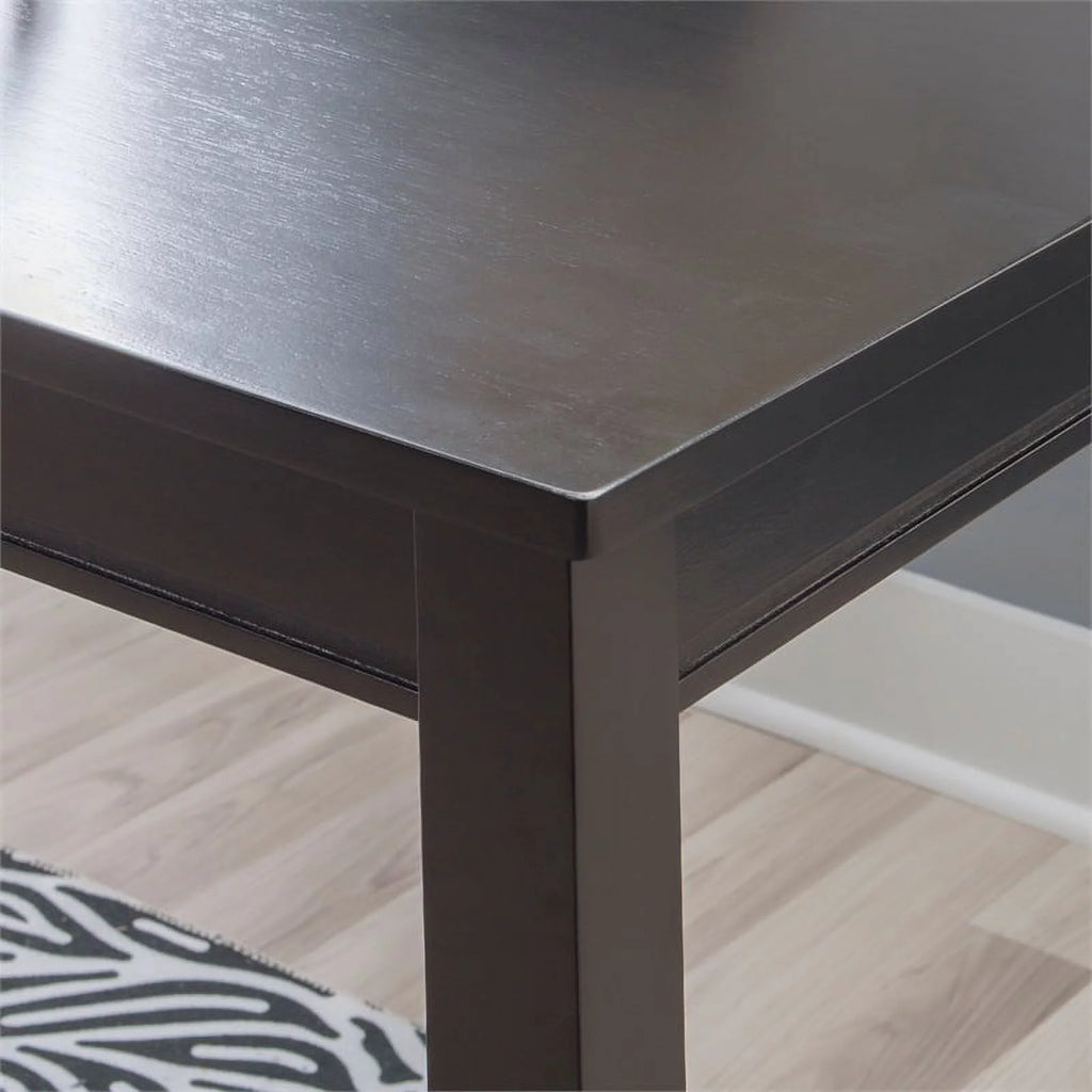 36" Wood Counter Height Pub Table in Black C866