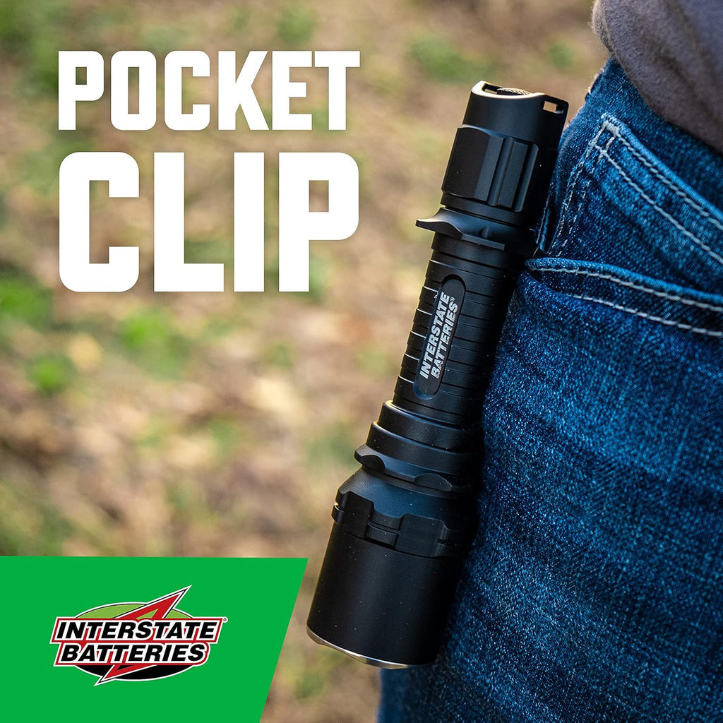 Rechargeable Flashlight with Pocket Clip and USB Charger K991