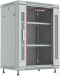 15U Wall Mount Gray IT Network Server Rack Cabinet Enclosure 24 Inch Depth J291