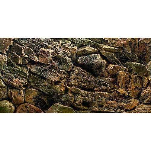 Rock Wall Aquarium Background Poster Fish Tank Decor V7607