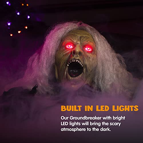 Zombie Halloween Decoration with Sound Effect & Lighted Eyes D112718