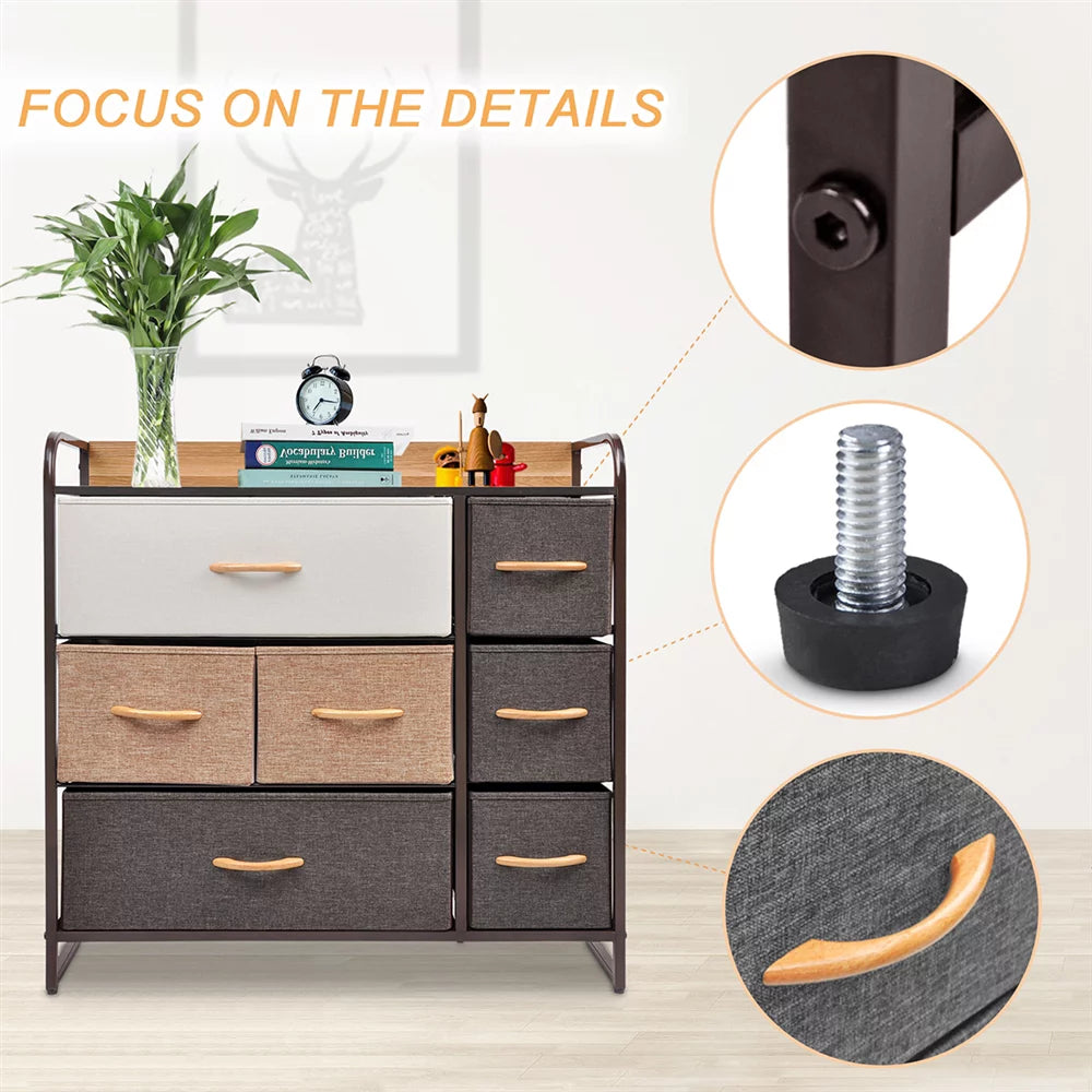 Fabric Drawer Dresser with 7 Drawers G1165