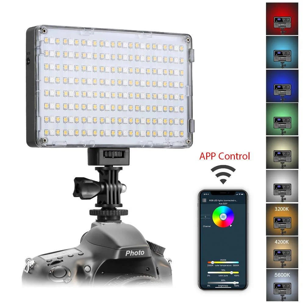 RGB LED Camera Light Video Lights T384