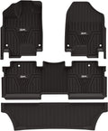 Black TPE All-Weather Car Floor Liners Full Set D170706