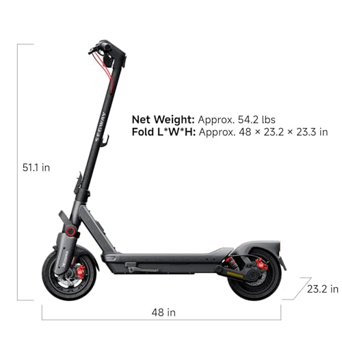 Electric Scooter, 28 mph Top Speed, 50 Miles Max Range, 2000W Peak Motor, Dual Hydraulic Suspension M570
