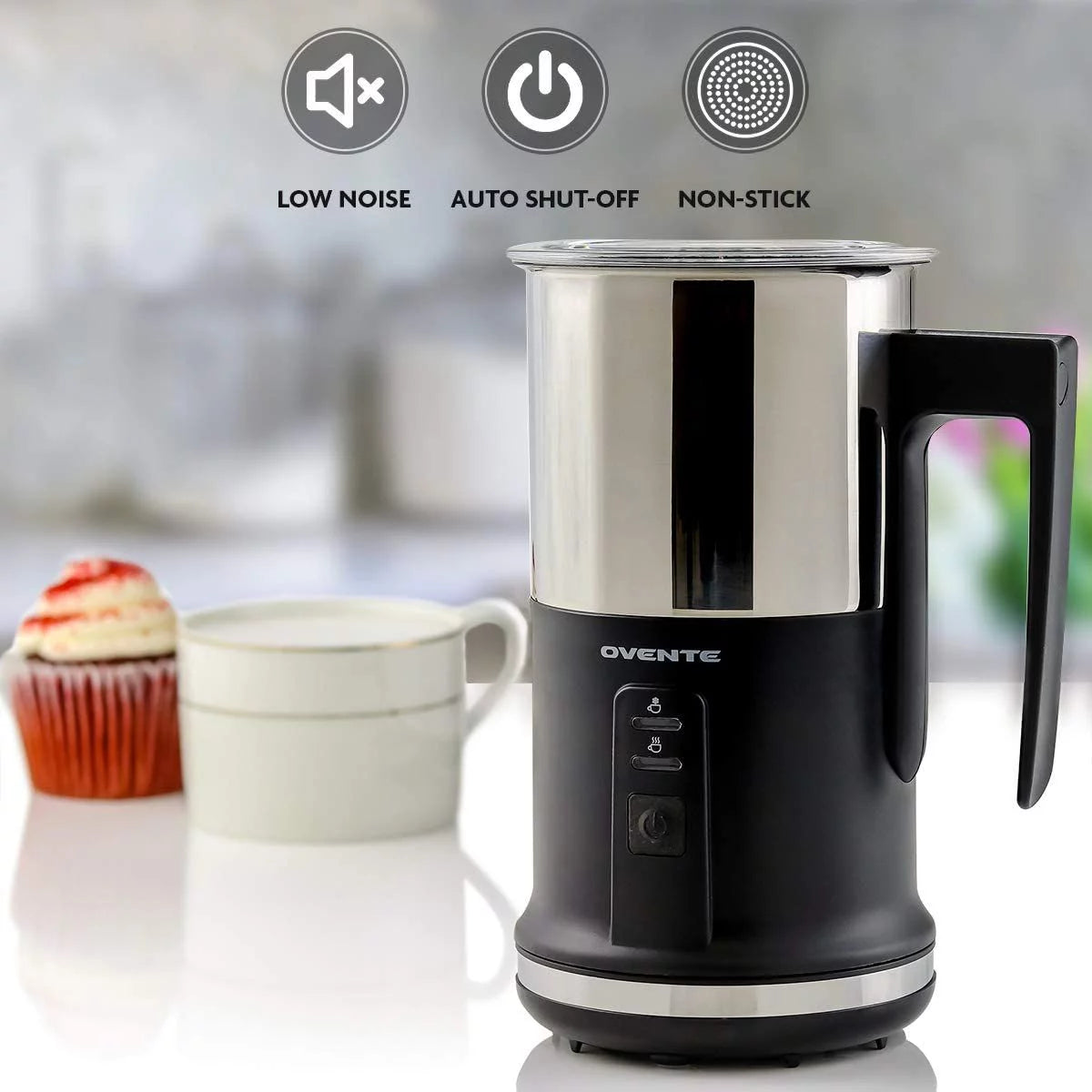 Electric Stainless Steel Milk Frother and Steamer P812921