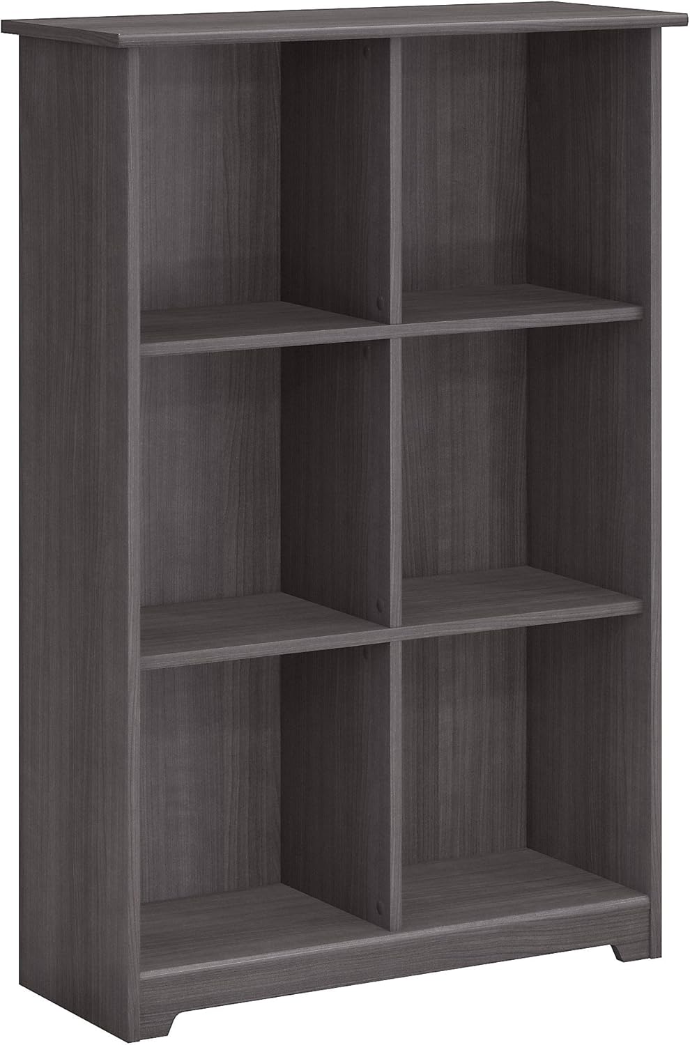 5 Shelf Bookcase and 60W Hutch, Heather Gray R2916
