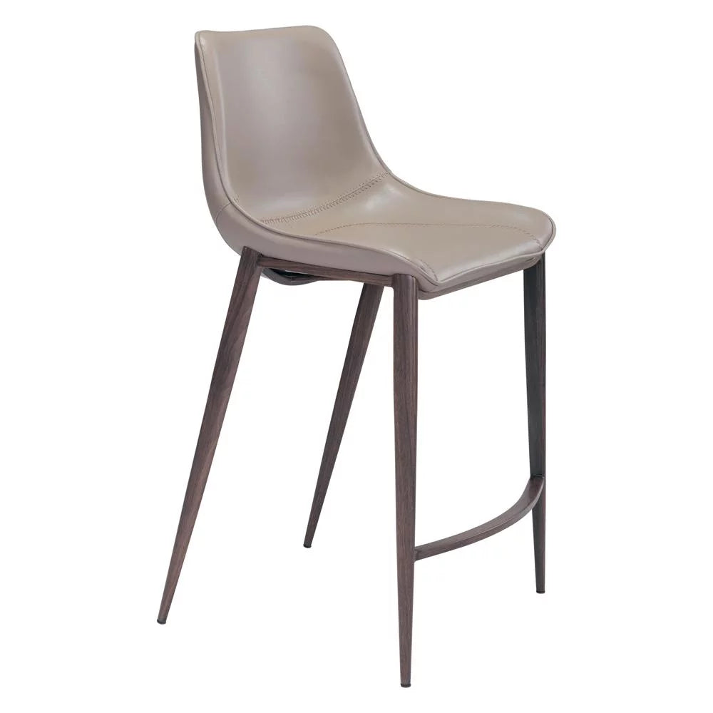 Gray Walnut Counter Chair Set of 2 F4019