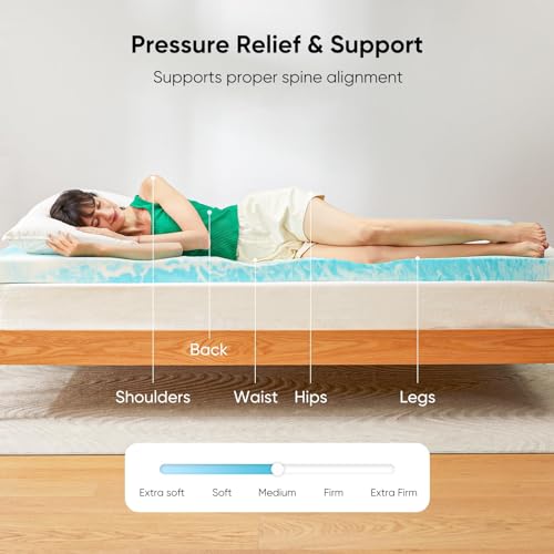 3-inch Gel Infused Cooling Queen Memory Foam Mattress Topper S948776