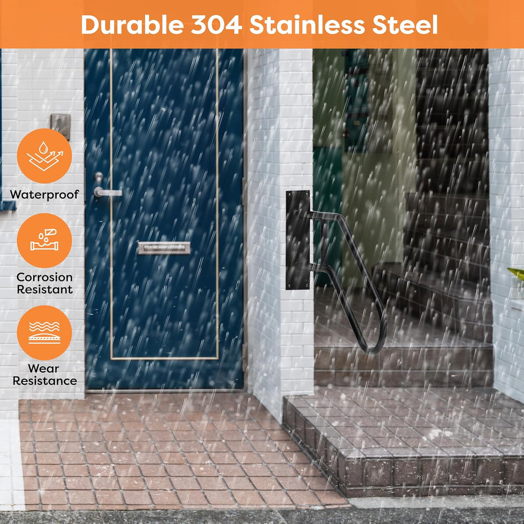 26" Non Slip Metal Handrail for Stairs I981