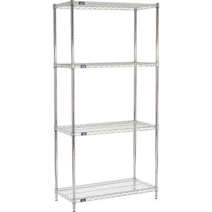 Chrome Wire Shelving Starter Unit 5 Tier Q871
