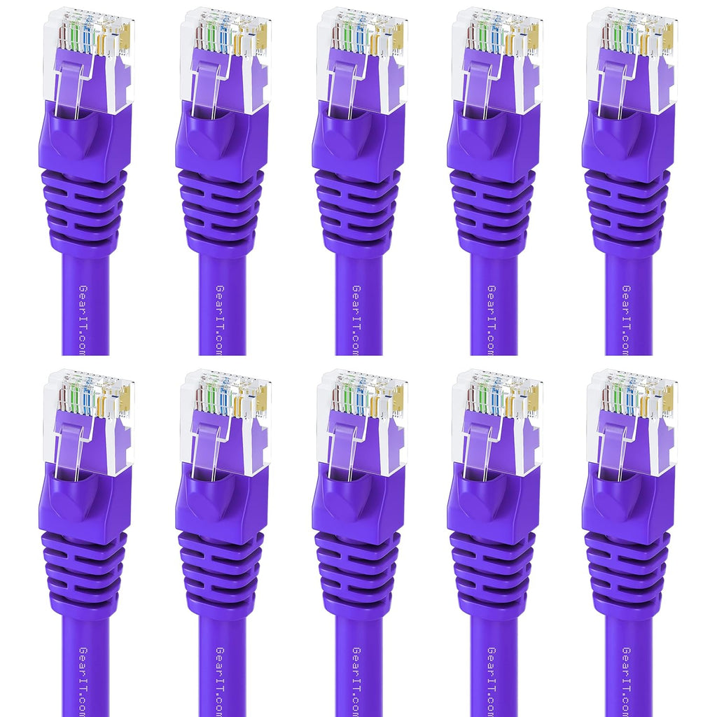 Cat 6 Ethernet Cable 6 ft 10-Pack Black V5566