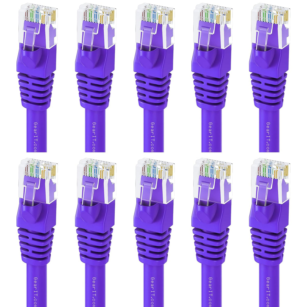 Cat 6 Ethernet Cable 6 ft 10-Pack Black V5566