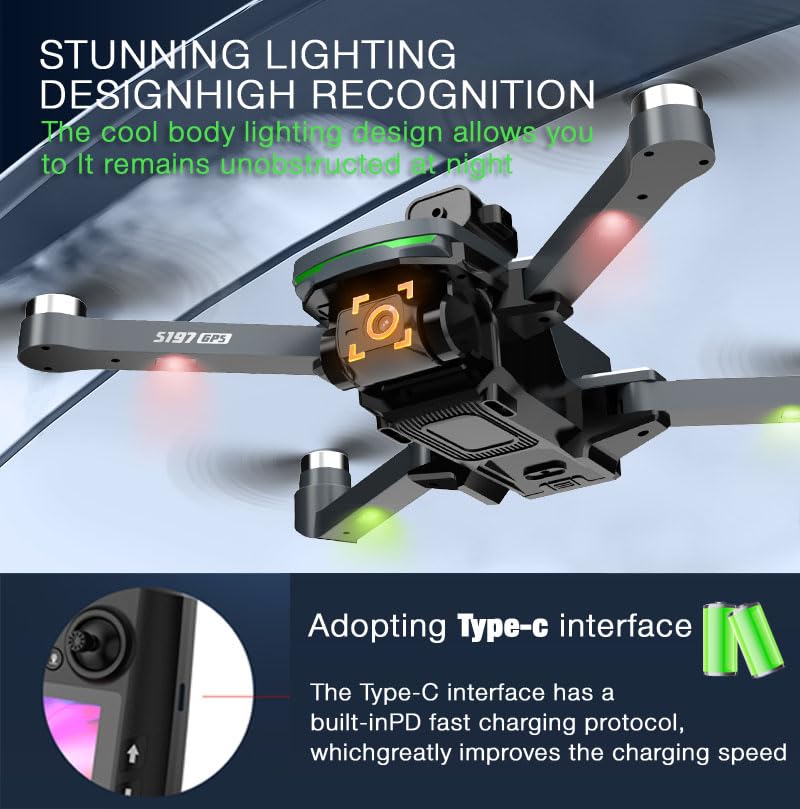 Foldable HD Camera Drone with Screen and 3 Batteries D68488