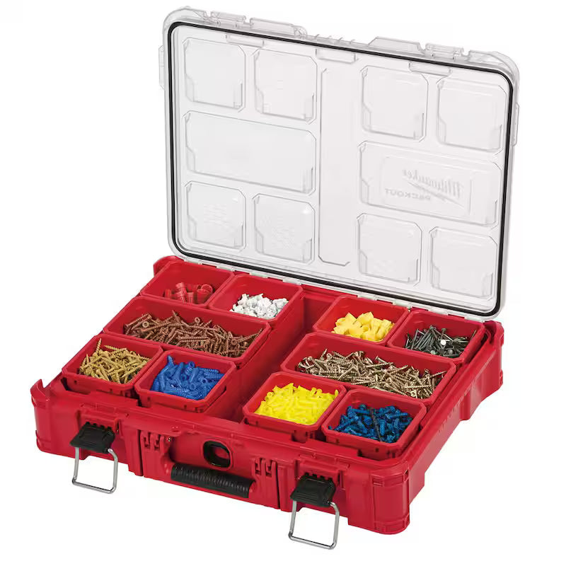 Impact Resistant 11-Compartment Small Parts Organizer L372411