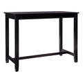 36" Wood Counter Height Pub Table in Black C866