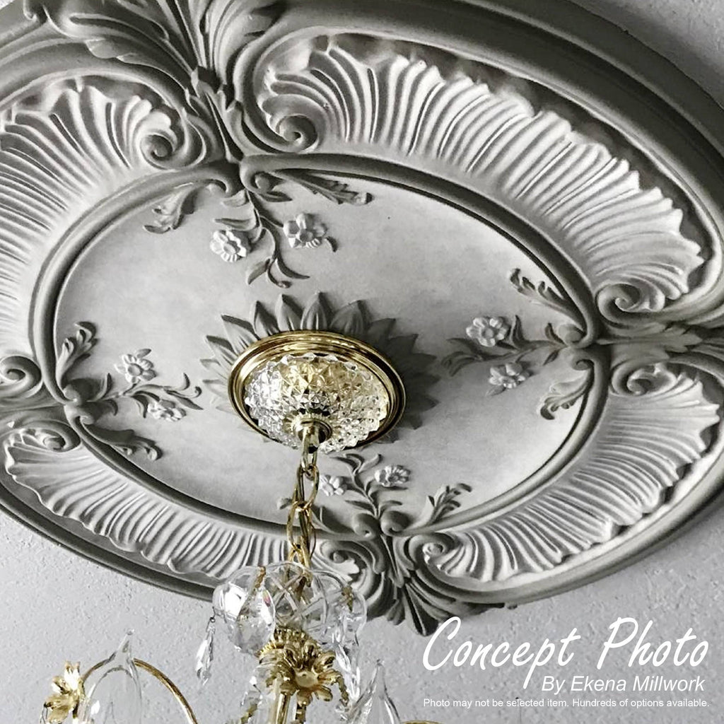 18 1/8x22OD x 3 3/4x22ID x 1 1/8x22P Ceiling Medallion B408269