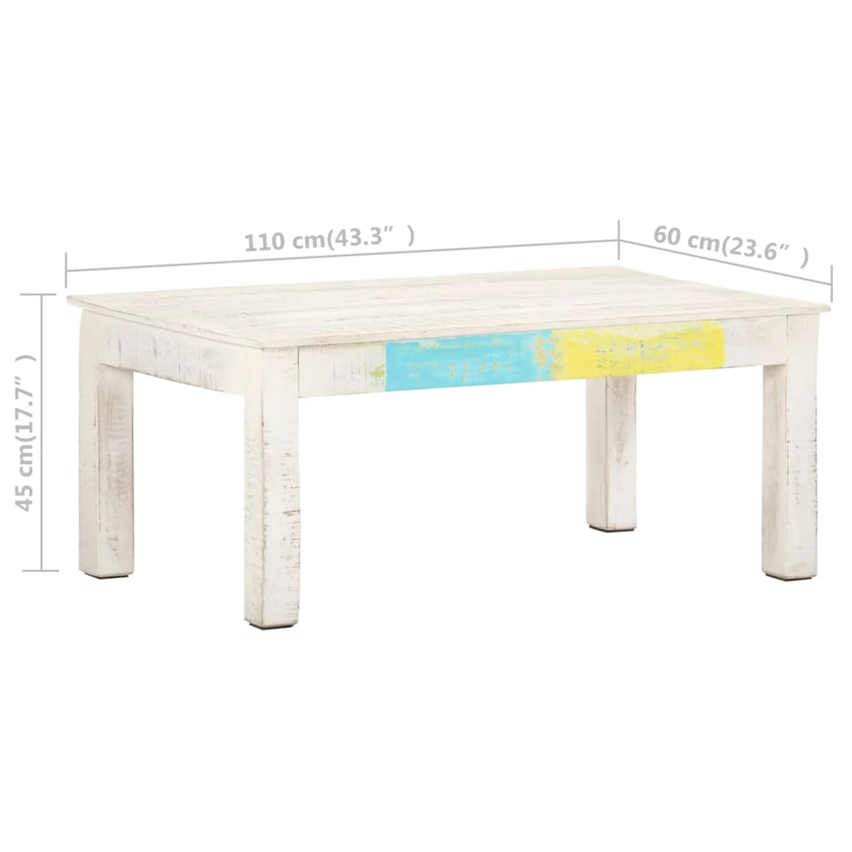 White Wooden Coffee Table U558