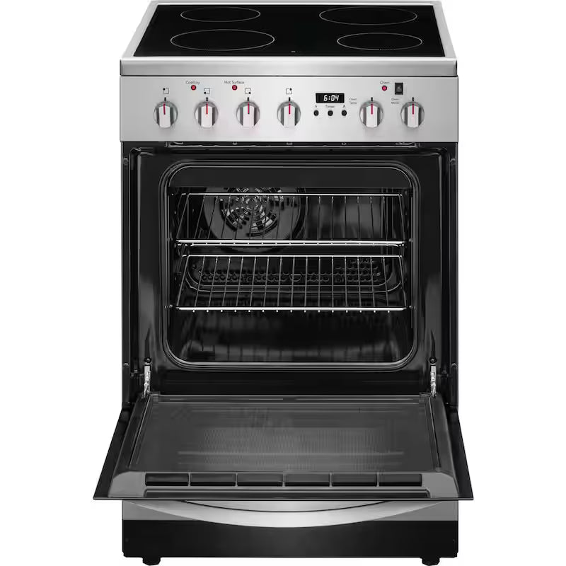 Freestanding Electric Range in Stainless Steel with 4 Smoothtop Elements K79812