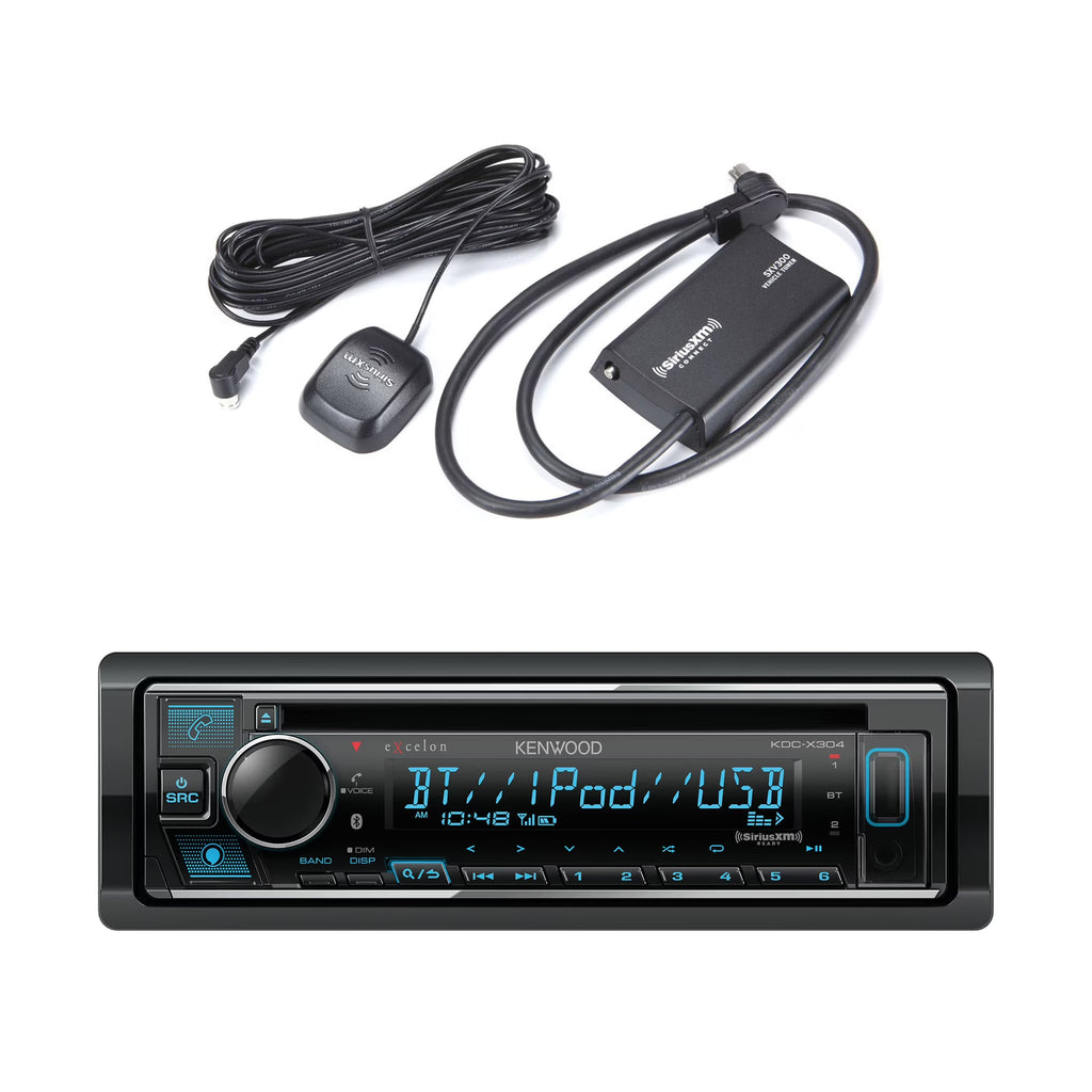 Bluetooth Single DIN CD Receiver with SiriusXM Tuner P59119
