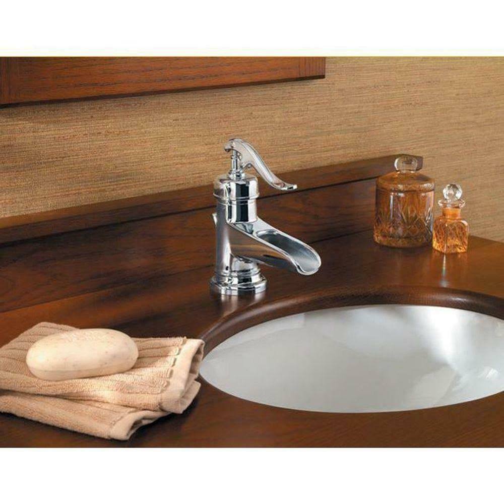 Polished Chrome Single-Handle Bathroom Faucet Y3785