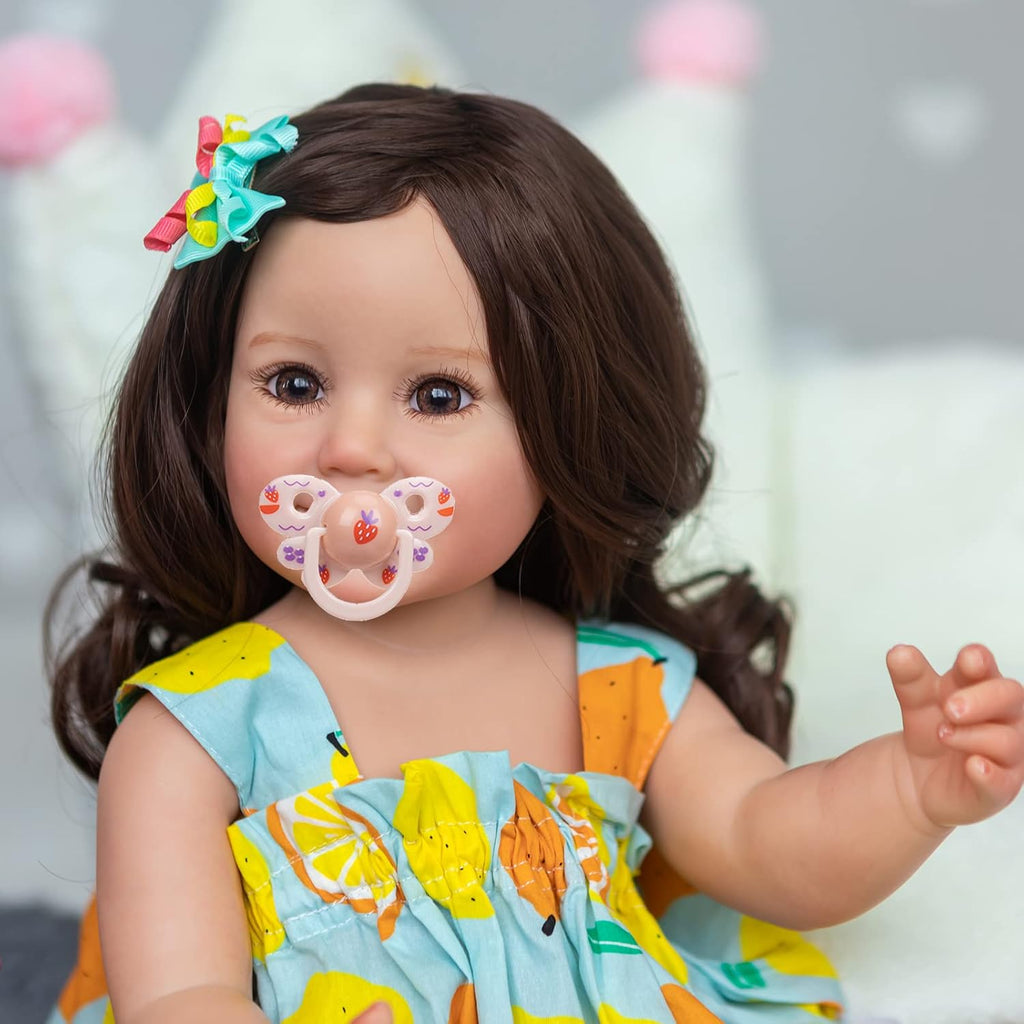 22 inch Full Body Silicone Reborn Baby Doll Girl I16653
