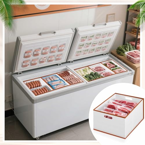 4 Pcs Collapsible Freezer Organizer Bins U53768