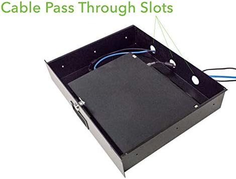 19 Inch Rack Mount Lockable Deep Drawer 2U Pack of 2 U66354