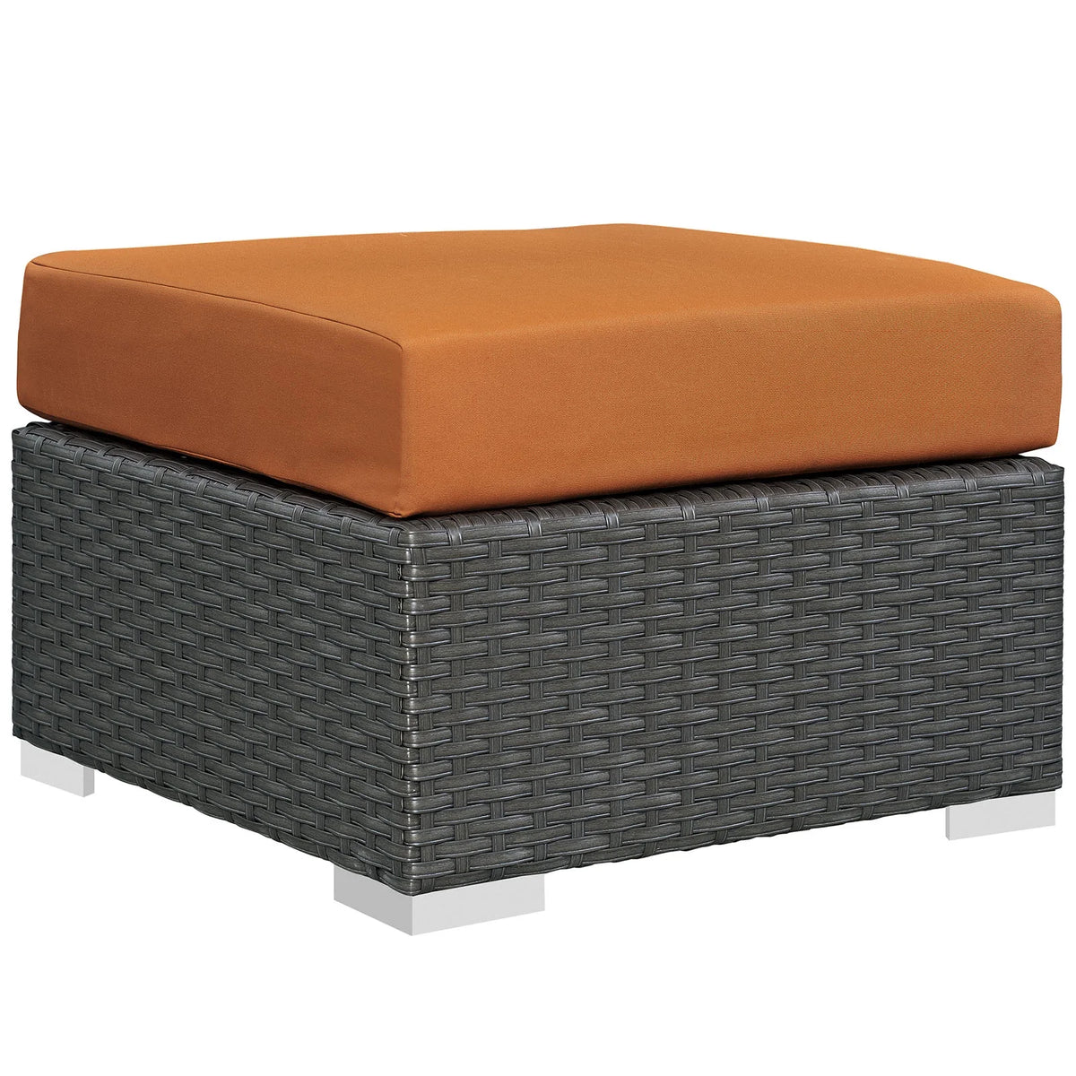 Orange Rattan 10 PCS Sectional Sofa Set Y1089