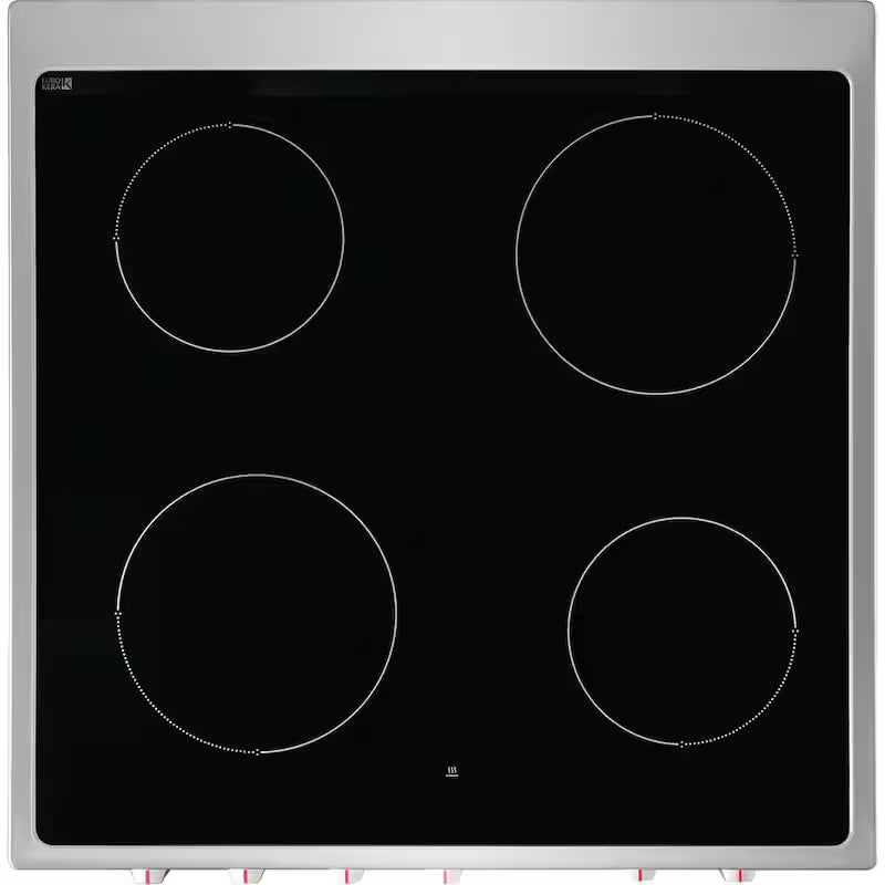 Freestanding Electric Range in Stainless Steel with 4 Smoothtop Elements K79812