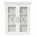Wooden Wall Cabinet with 2 Doors White O69802