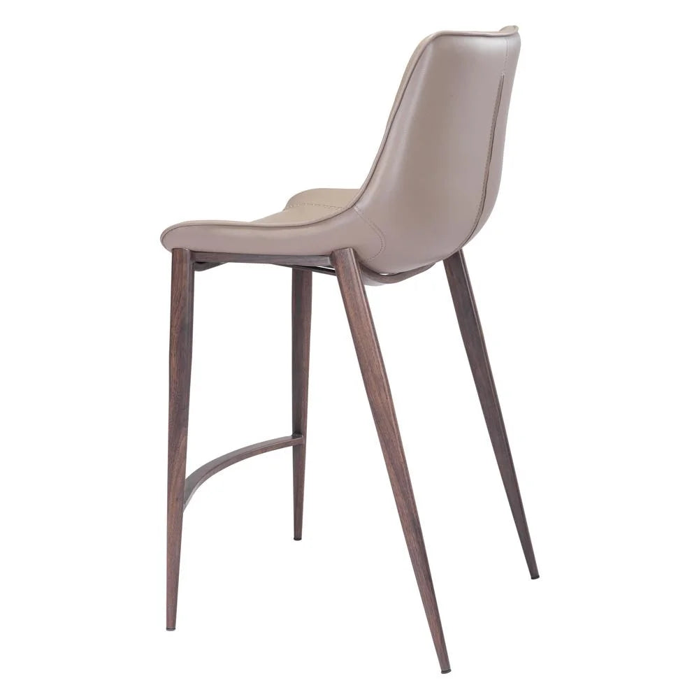 Gray Walnut Counter Chair Set of 2 F4019