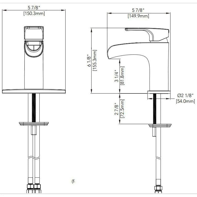 Black Single Hole Bathroom Faucet M575