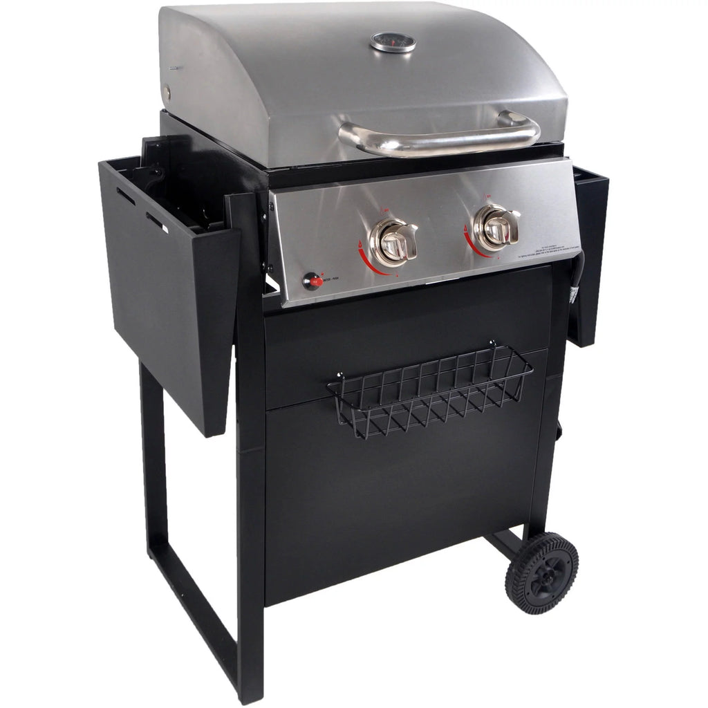 2-Burner Propane Gas Grill, Stainless and Black S468727