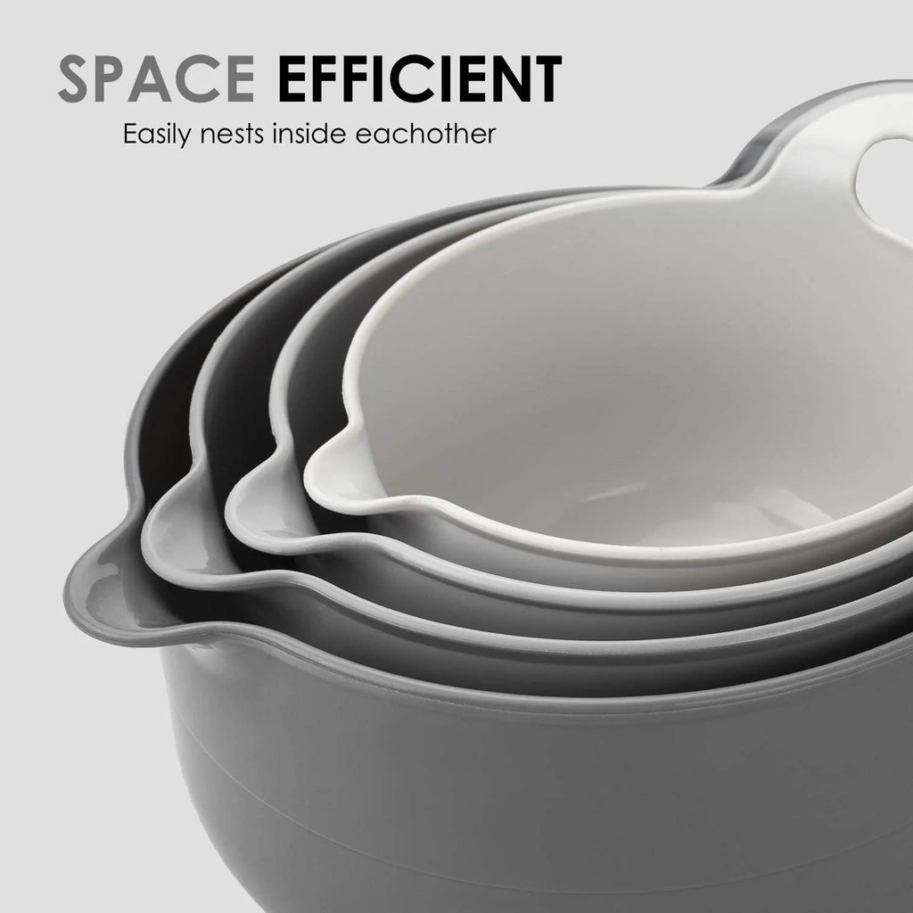 4 Piece Nesting Plastic Mixing Bowl Set B398577