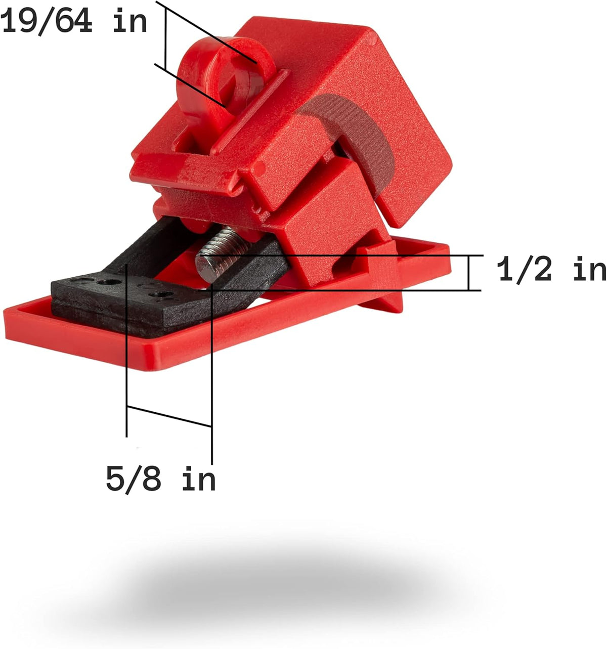 Breaker Lockout Tagout Electrical Loto Kit, 120/277V to 480/600V Circuit Lock Outs, Red Safety Padlocks, Hasps, Tags, Pack of 2 S264