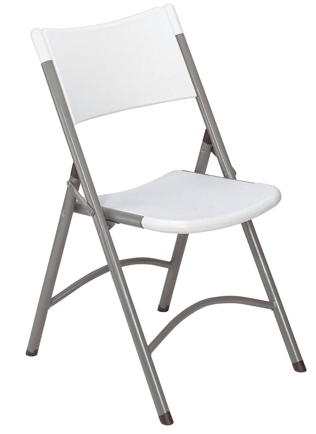 Folding Chair, Plastic, Gray, Pkg of 4 B92539