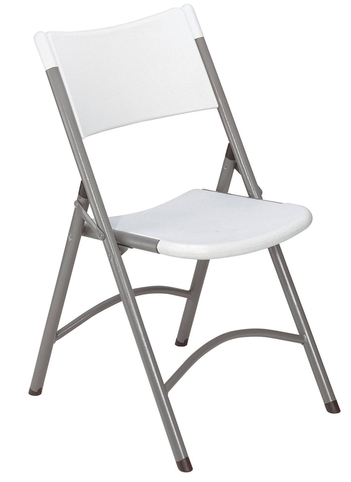 Folding Chair, Plastic, Gray, Pkg of 4 B92539