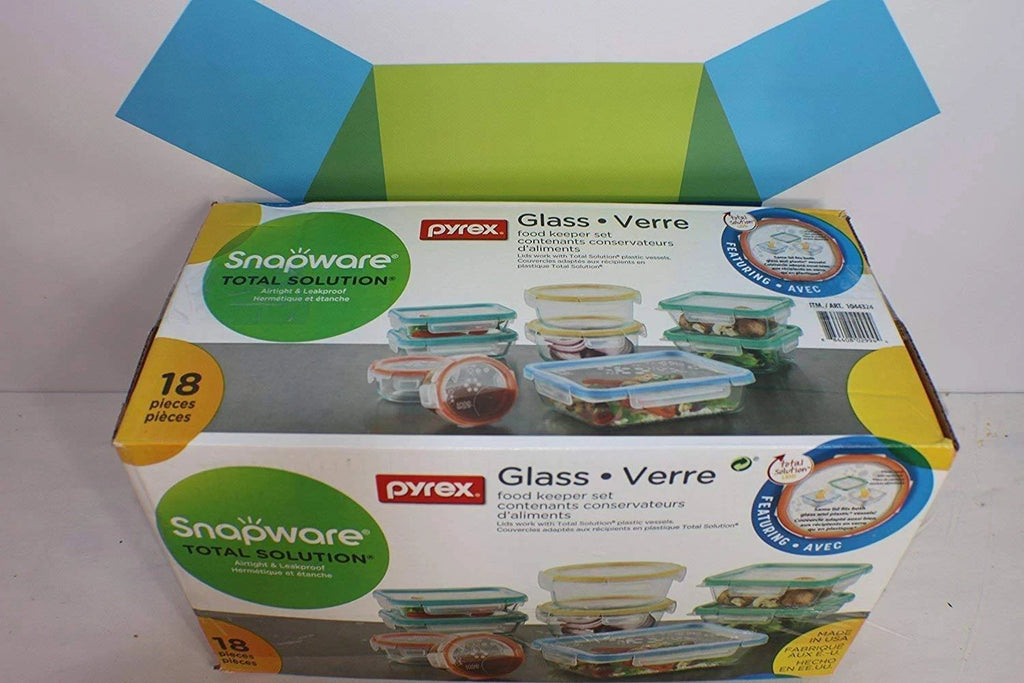 18 count Glass Food Storage Set O853548