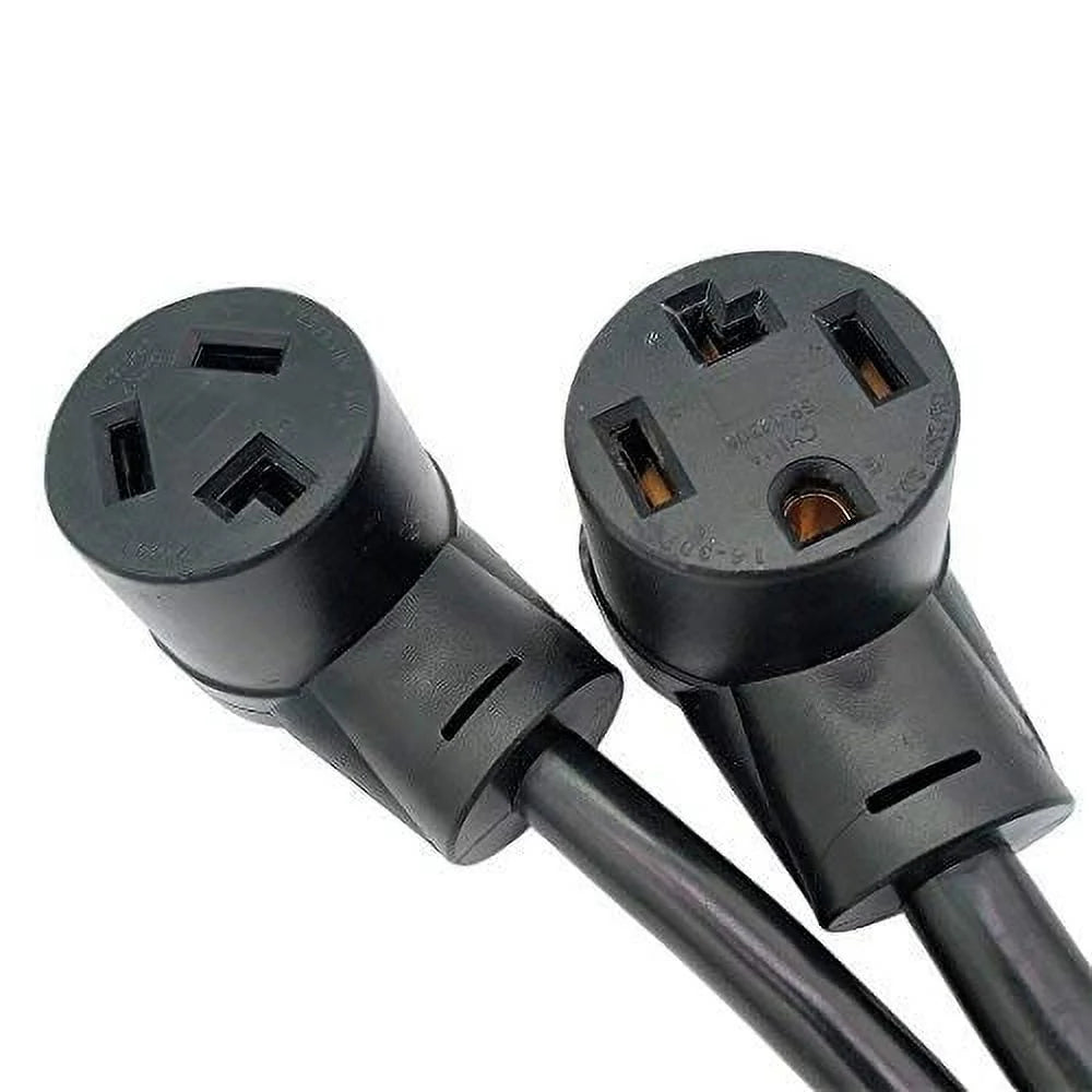 Dryer Splitter, NEMA 14-30 Male Plug to 14-30 & 10-30 Female Receptacle, 4-Prong 30 AMP Y Adapter Cord W551262