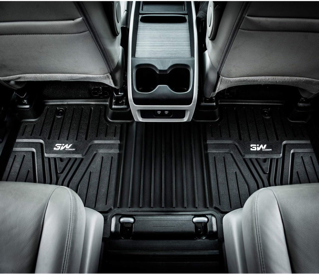 Black TPE All-Weather Car Floor Liners Full Set D170706