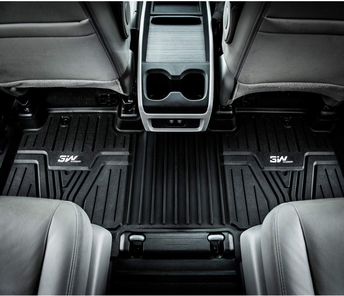 Black TPE All-Weather Car Floor Liners Full Set D170706