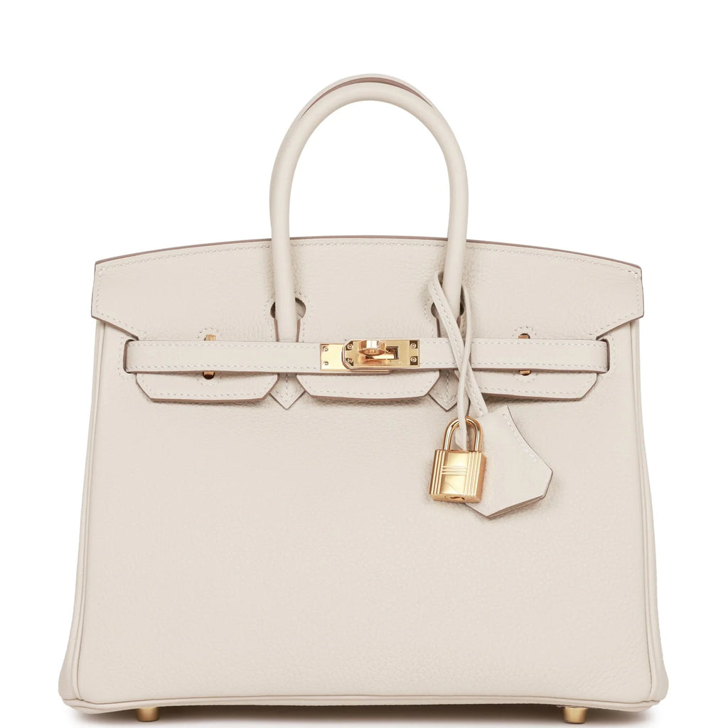 Birkin 25 Craie Togo Gold Hardware F32778