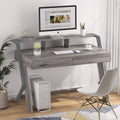 47'' Computer Desk with 2 Storage Drawers and Monitor Stand E5186