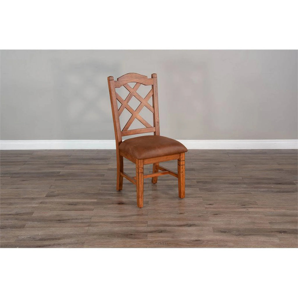 Rustic Oak Wood Chair X88832
