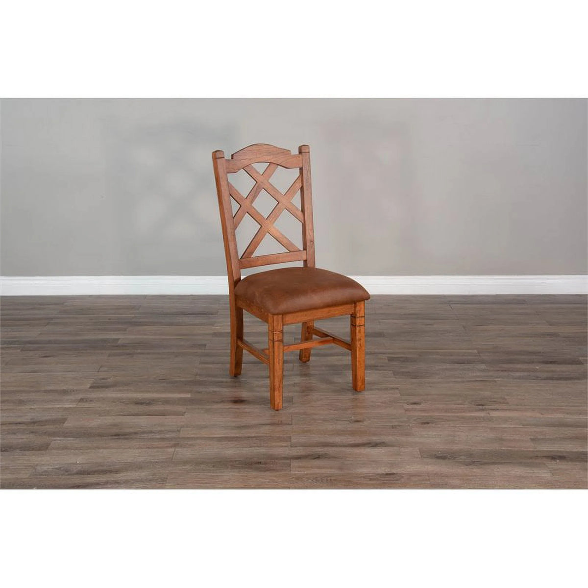 Rustic Oak Wood Chair X88832