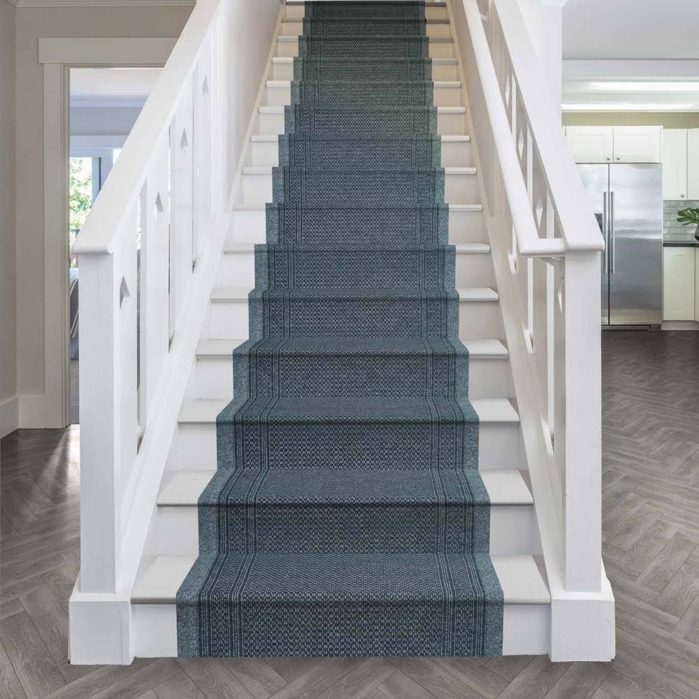 Aztec Gray Stair Carpet Runner 6 foot S7060