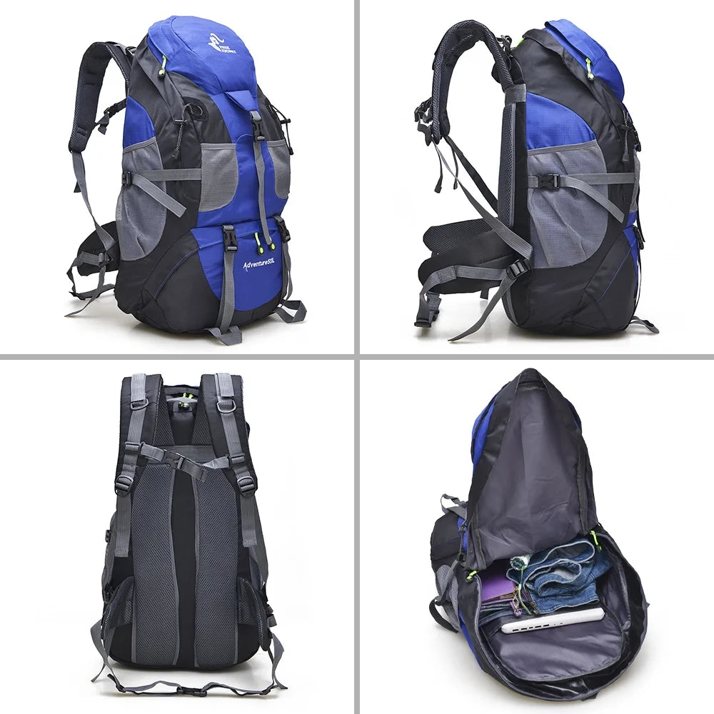 50L Water-resistant Hiking Backpack Daypack A641