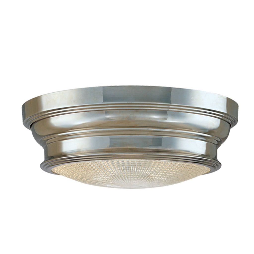 Polished Nickel 1 Light Flush Mount E8943