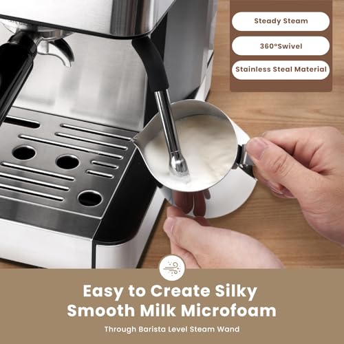 20 Bar Espresso Machine with Grinder & Milk Frother K554285